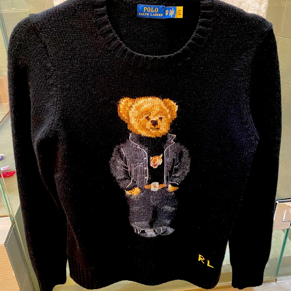 Ralph Lauren Polo Bear Women’s Sweater - BLK - XS